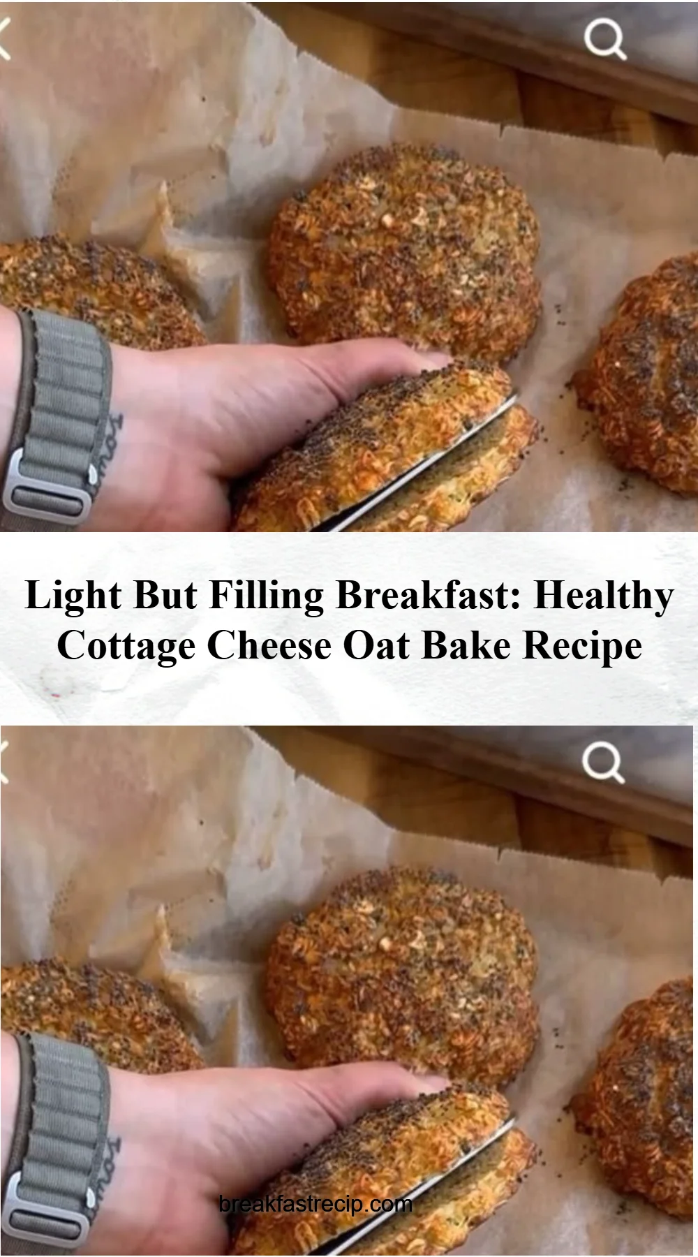 Cottage Cheese Oat Bake