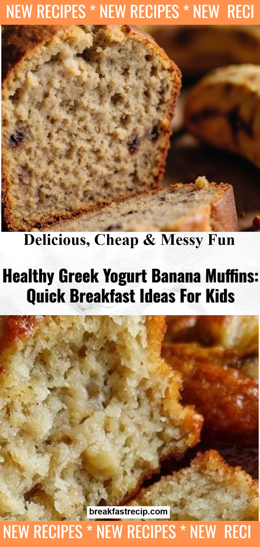 Greek Yogurt Banana Muffins