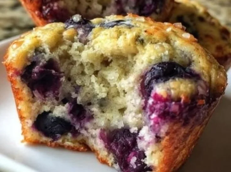 Greek Yogurt Blueberry Protein Muffins