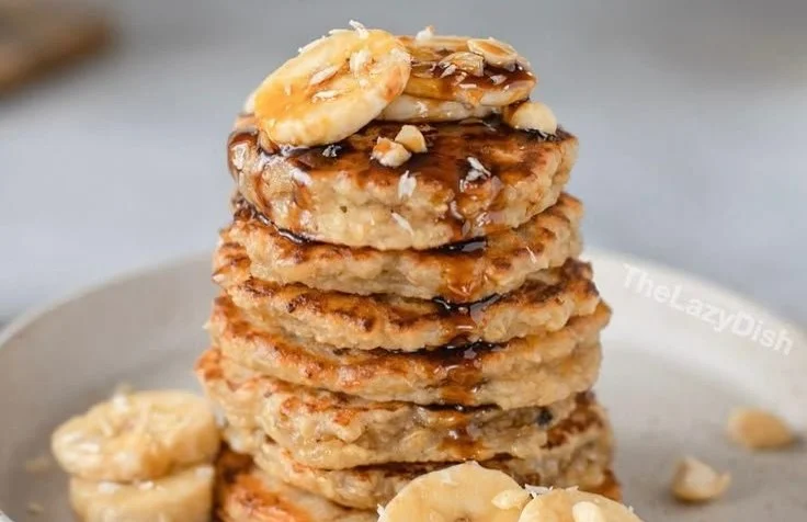 Healthy Banana Oatmeal Pancakes
