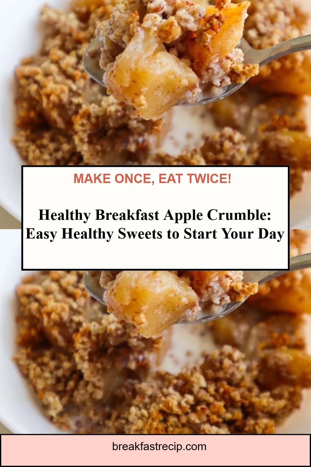 Healthy Breakfast Apple Crumble