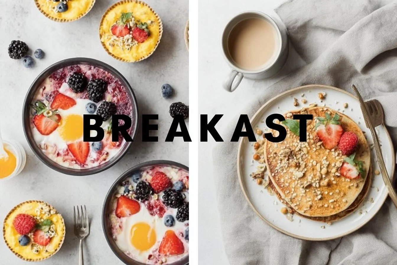 Healthy breakfast ideas with fruits and whole grains for a nutritious start
