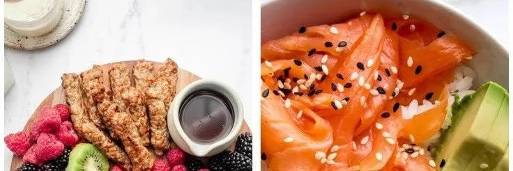 Healthy and savory Sunday breakfast spread with fresh ingredients and vibrant colors