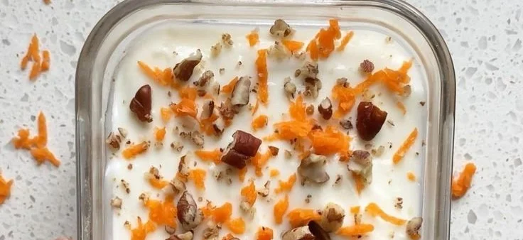 High Protein Carrot Cake Overnight Oats