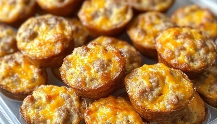 High-Protein Pancake Sausage Mini Muffins