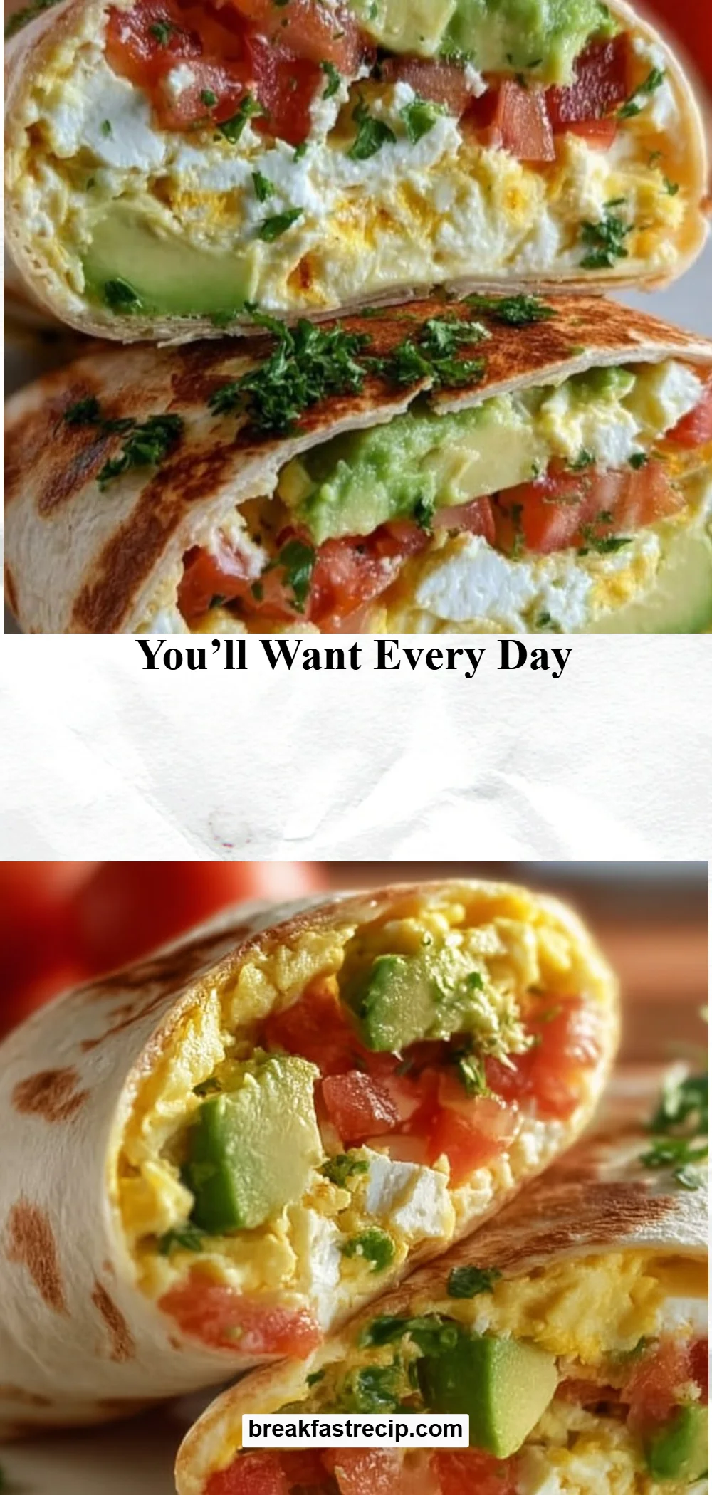 High-Protein Veggie Omelette Wrap