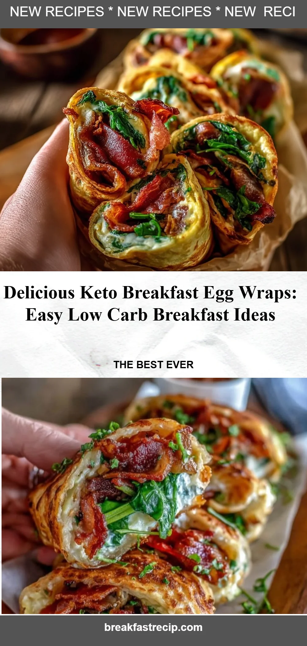 Keto Breakfast Egg Wraps