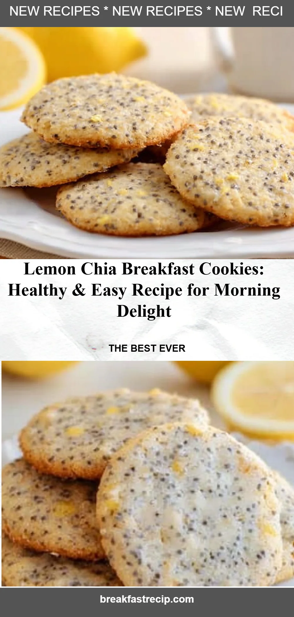 Lemon Chia Breakfast Cookies 5 Lemon Chia Breakfast Cookies