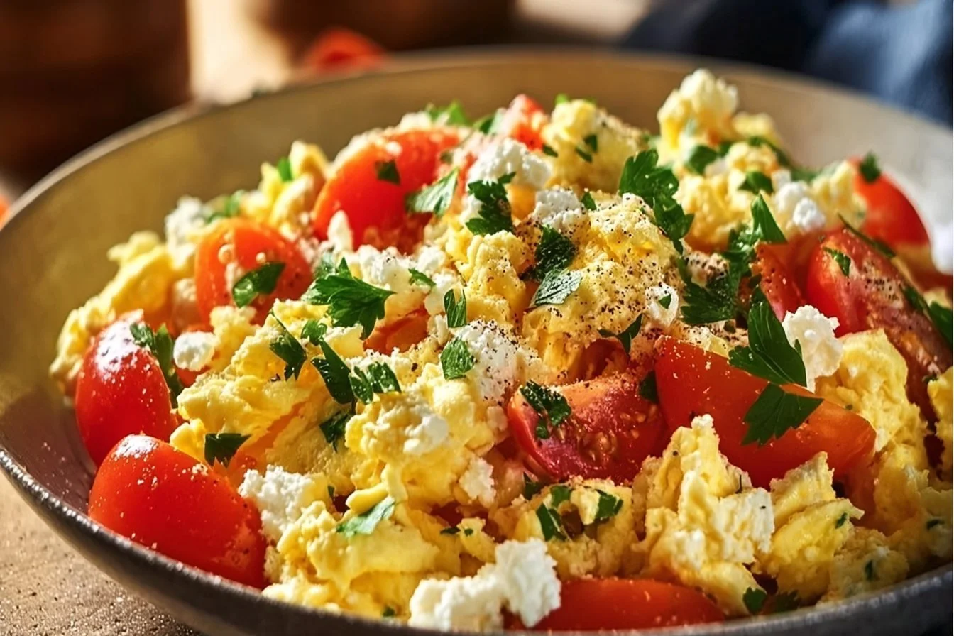 Mediterranean Scrambled Eggs