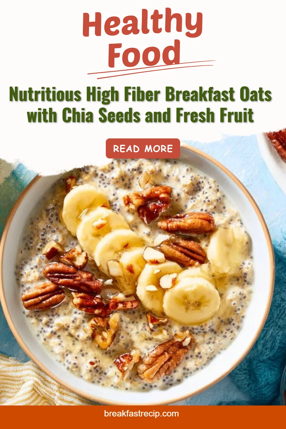 Nutritious Breakfast Oats with Chia Seeds