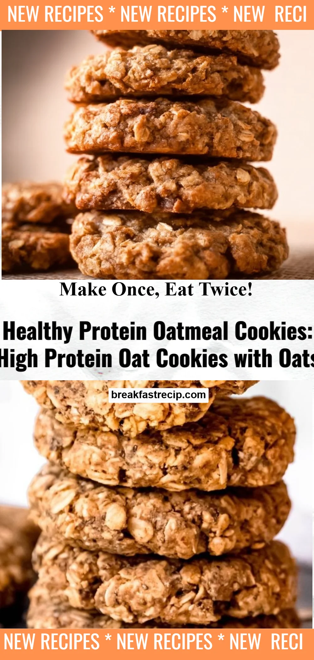Oatmeal Protein Breakfast Cookies