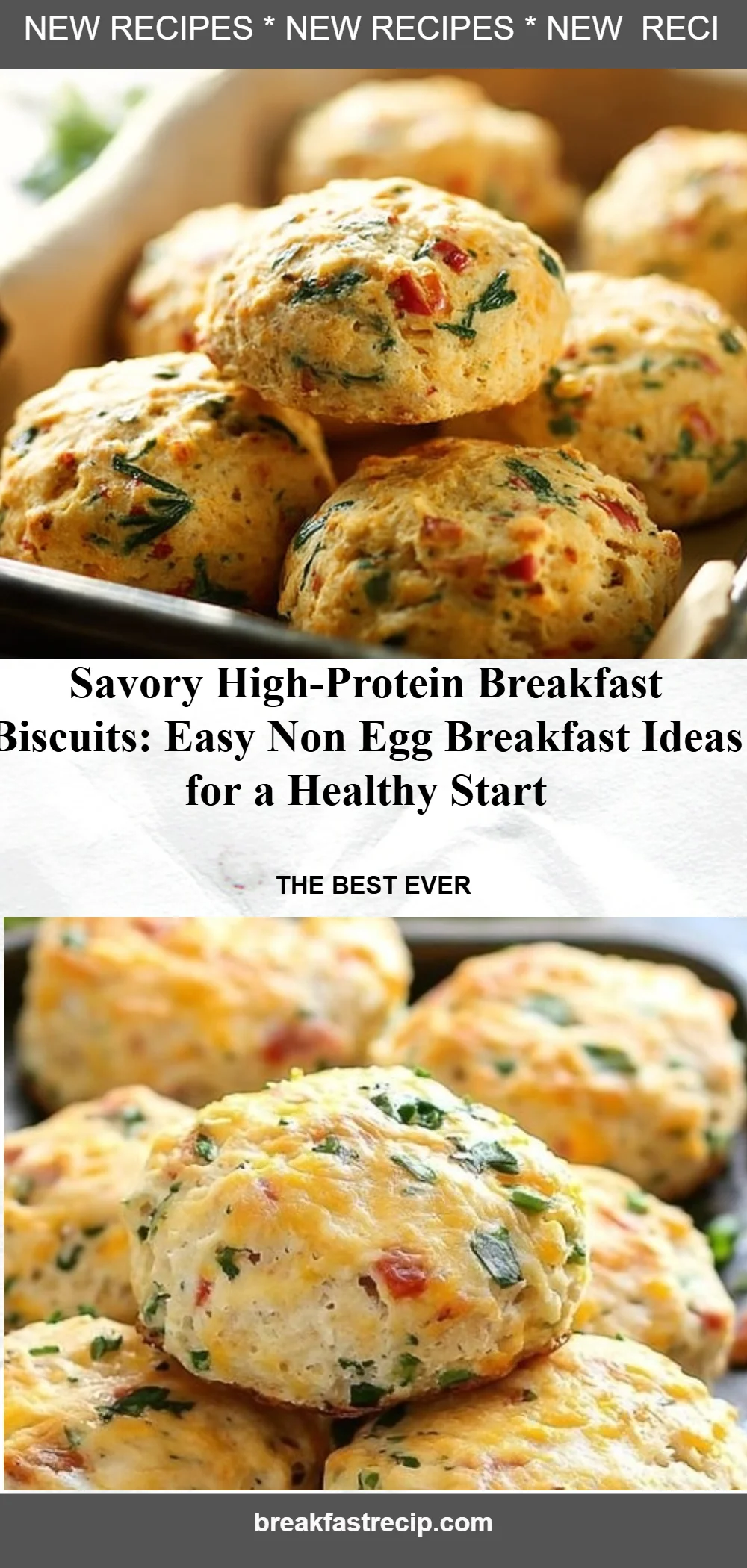 Savory High-Protein Breakfast Biscuits