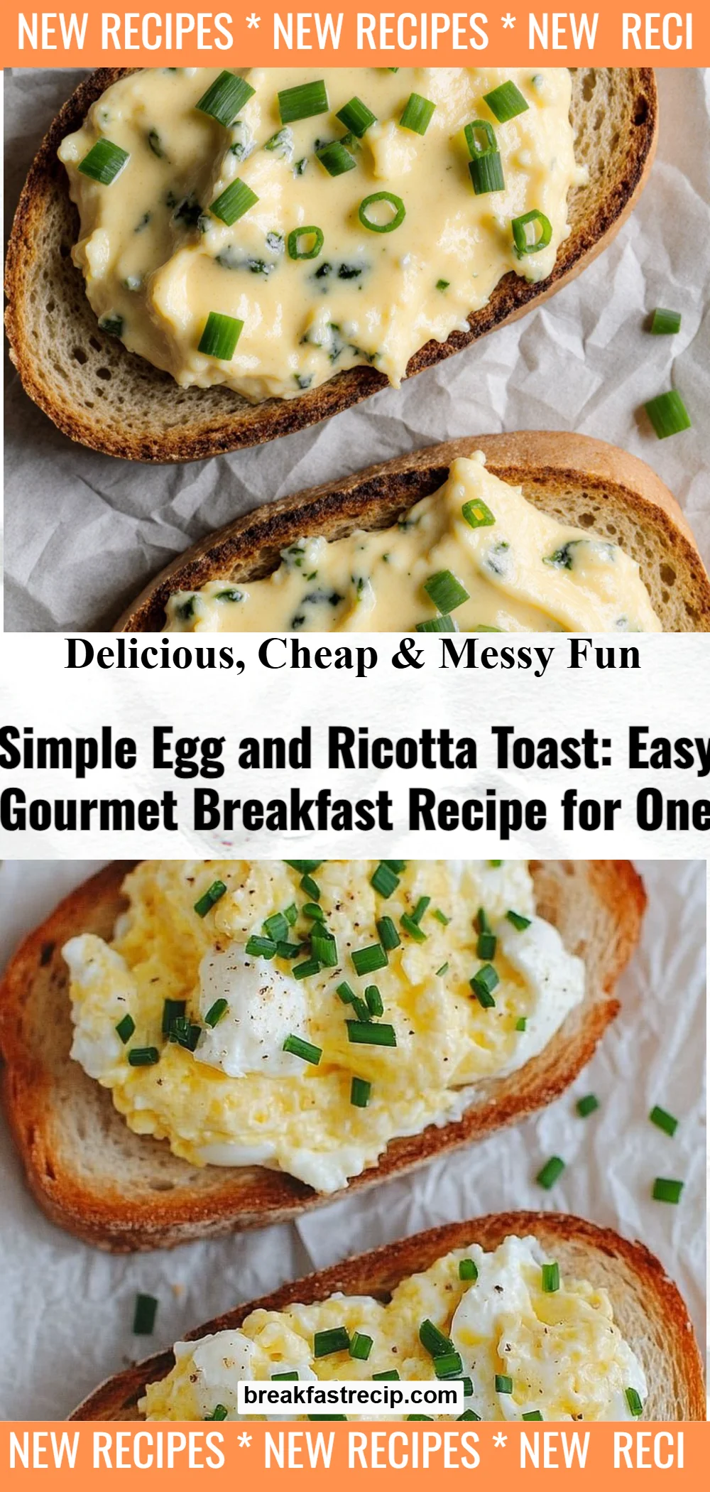 Simple Egg and Ricotta Toast