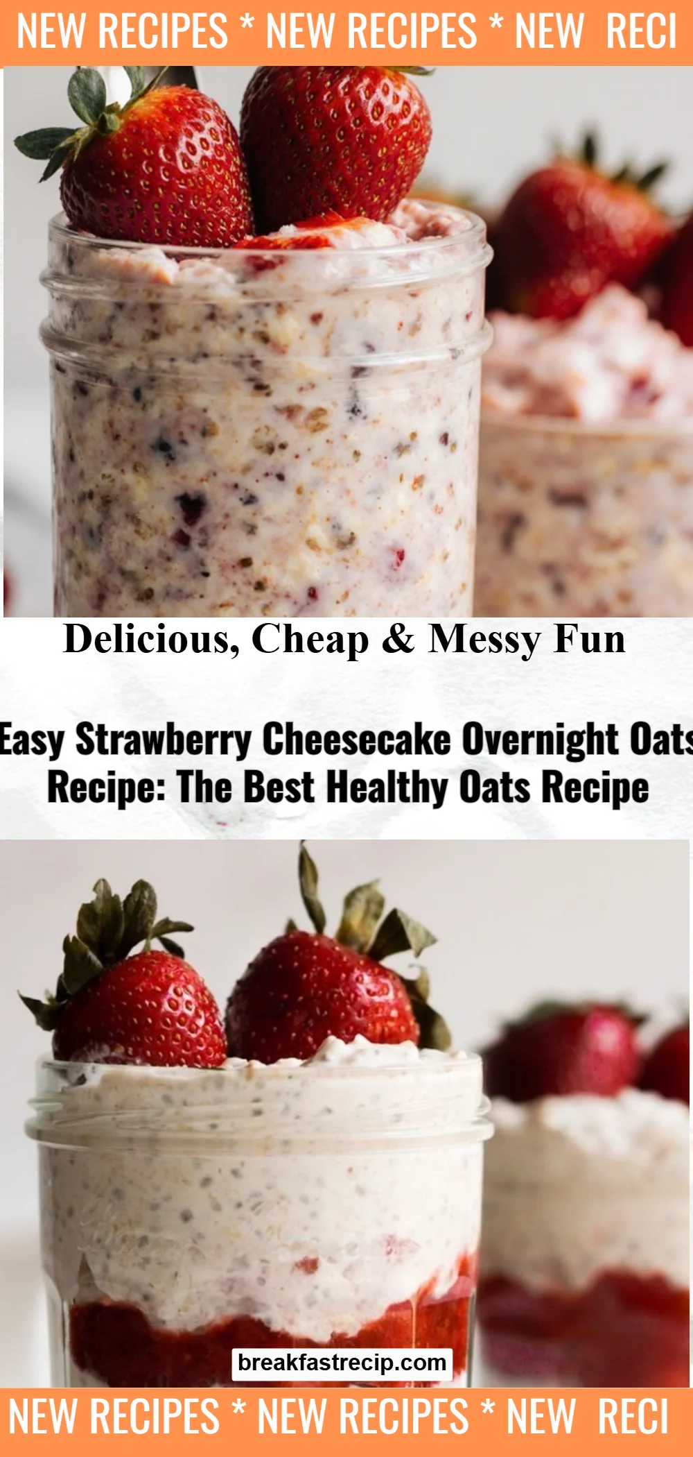 Strawberry Cheesecake Overnight Oats