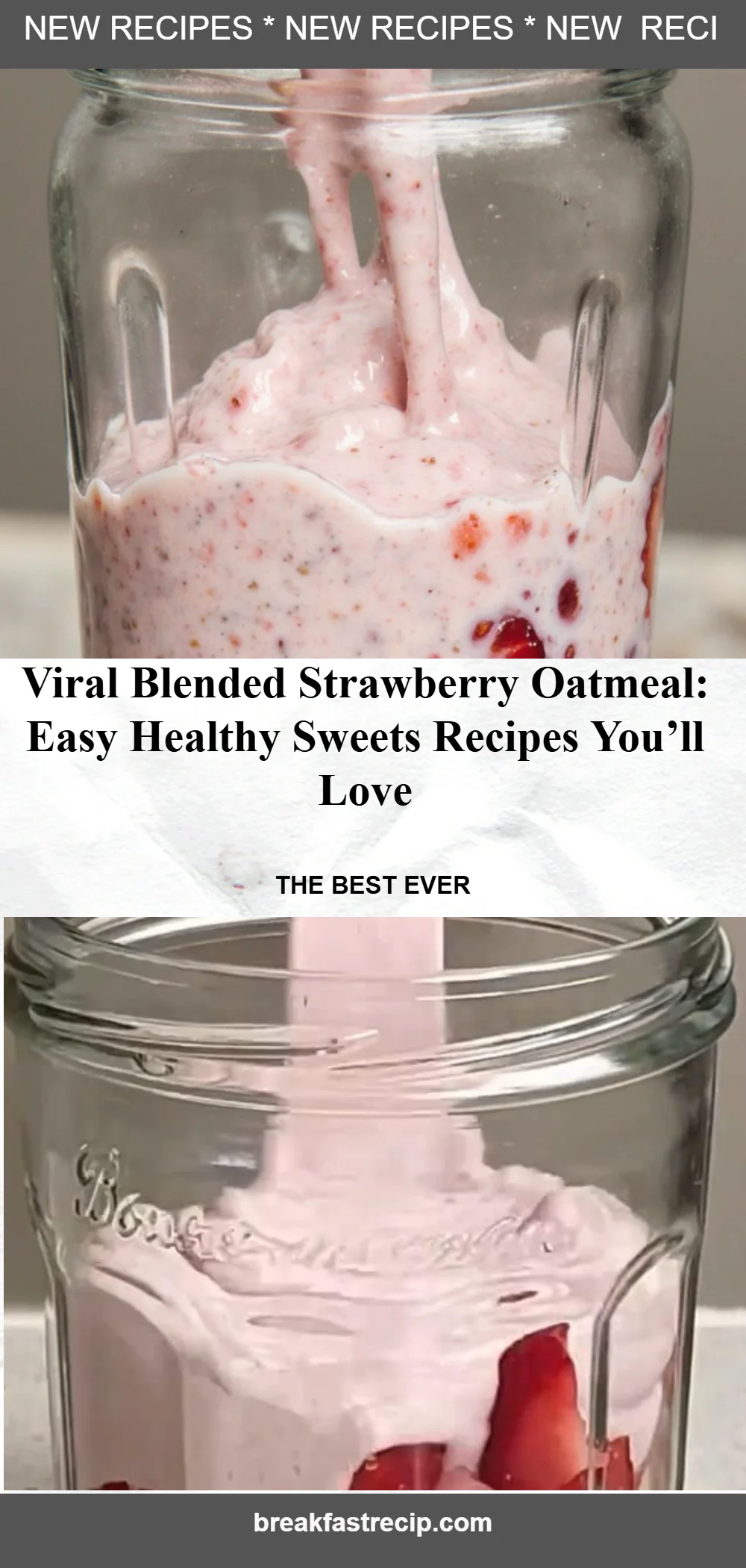 Viral Blended Strawberry Oatmeal 5 Viral Blended Strawberry Oatmeal
