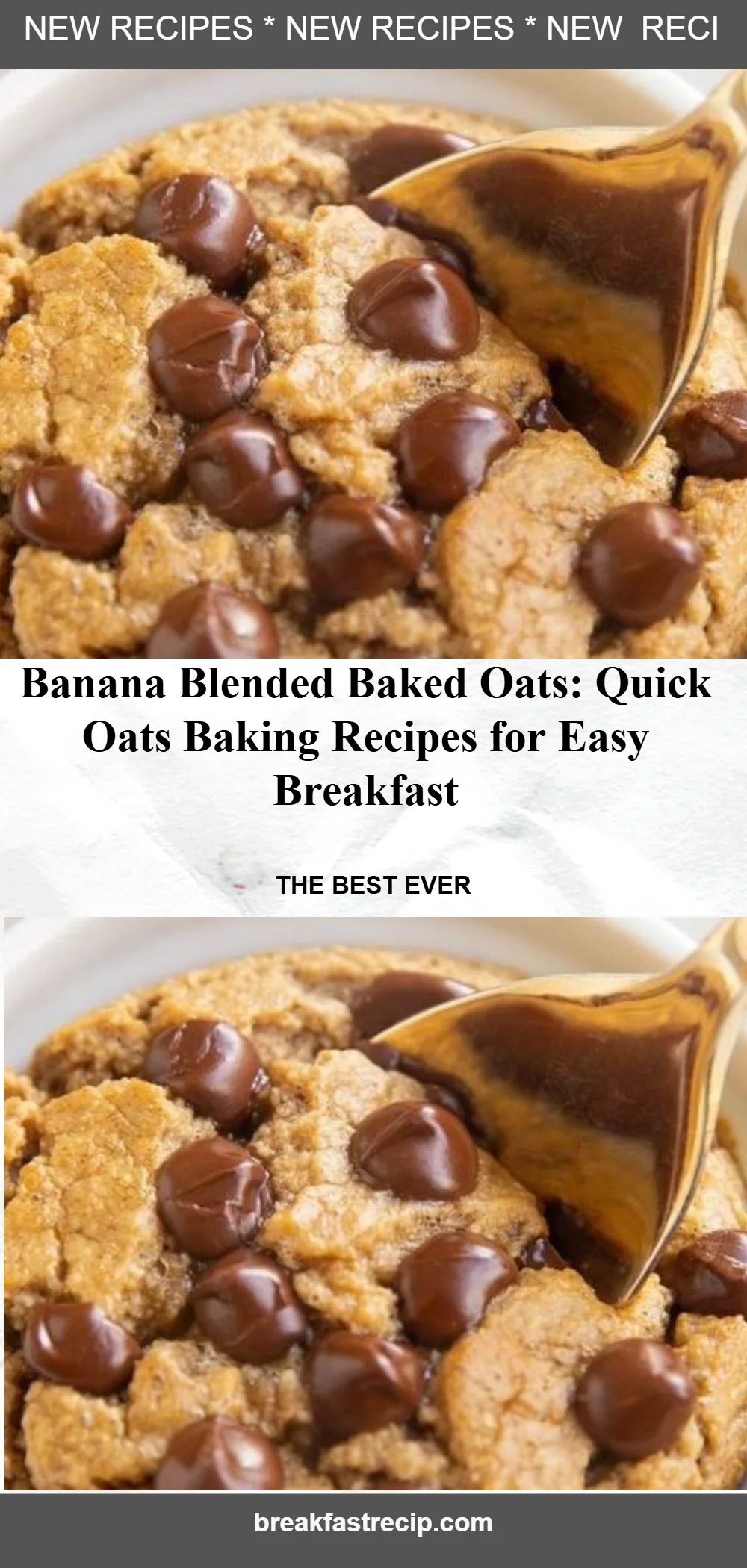 Banana Blended Baked Oats