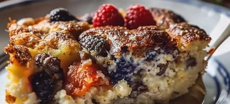 Blueberry Protein Breakfast Bake