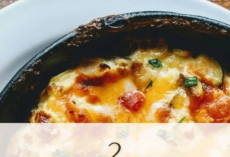 Breakfast Casserole 4 Delicious homemade breakfast casserole topped with cheese and vegetables