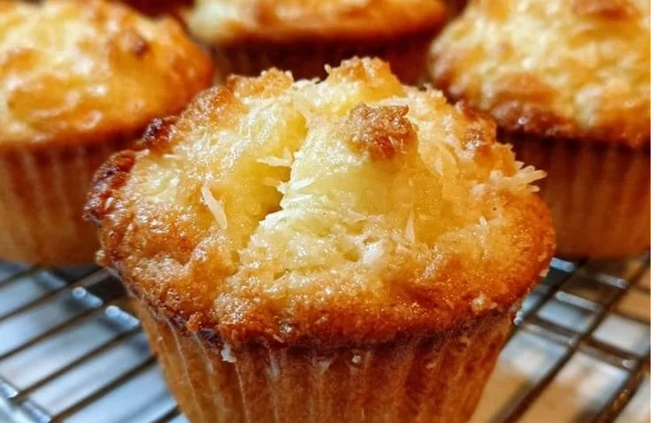 Coconut and Pineapple Cottage Cheese Muffins