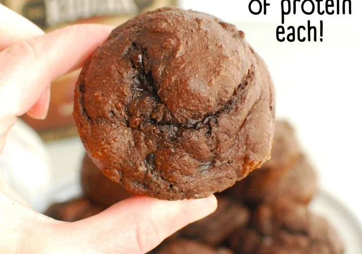 Dark Chocolate Protein Muffins