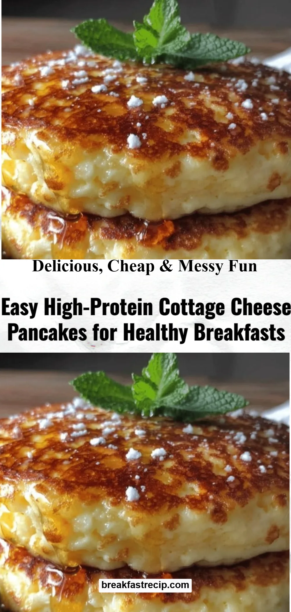 Easy High-Protein Cottage Cheese Pancakes