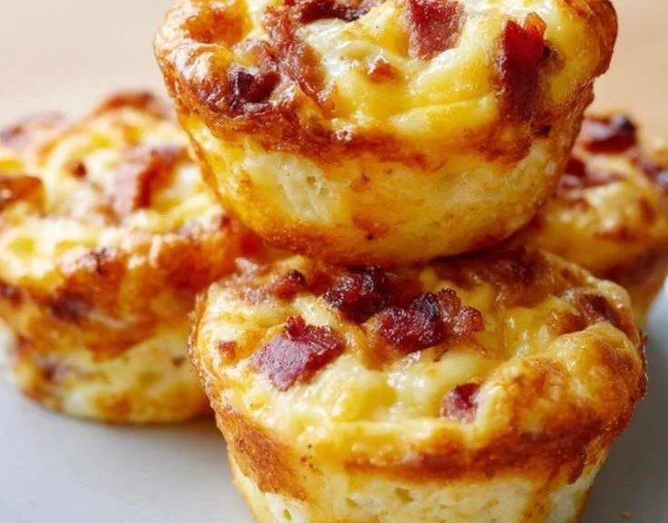 Fluffy high-protein egg bites on a plate for a nutritious meal