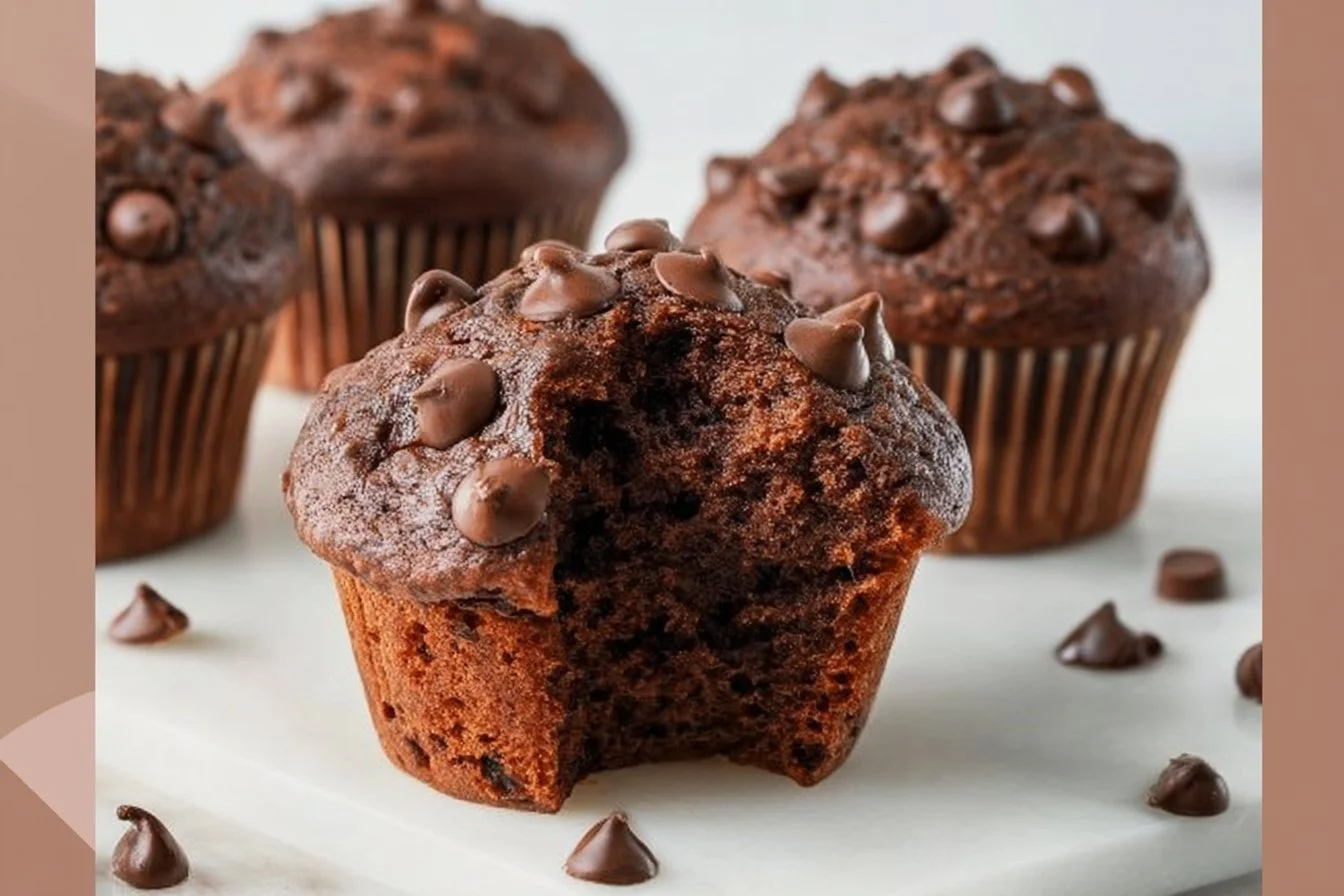 Healthy Chocolate Chip Greek Yogurt Muffins