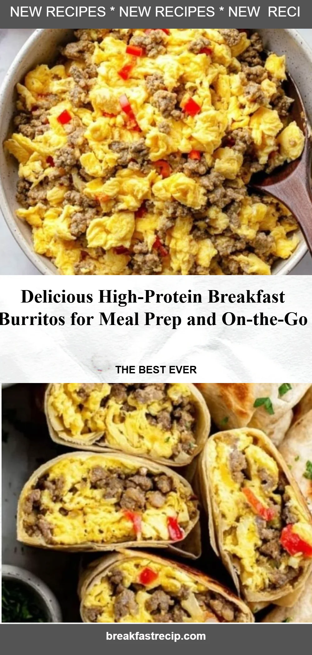 High-Protein Breakfast Burritos