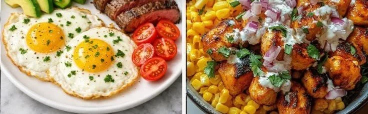 High Protein Breakfast with Eggs and Spinach