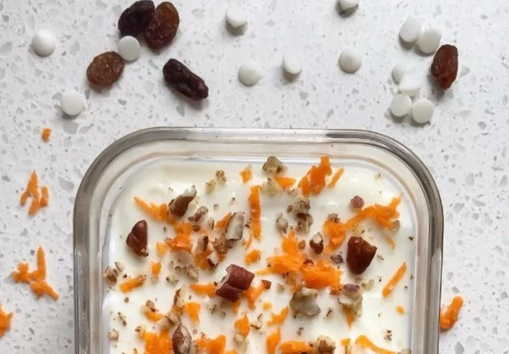 High Protein Carrot Cake Overnight Oats