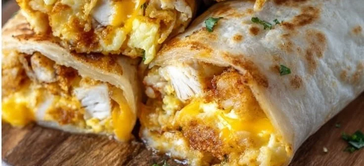 High-Protein Chicken & Hash Brown Breakfast Burritos 6 High-Protein Chicken & Hash Brown Breakfast Burritos