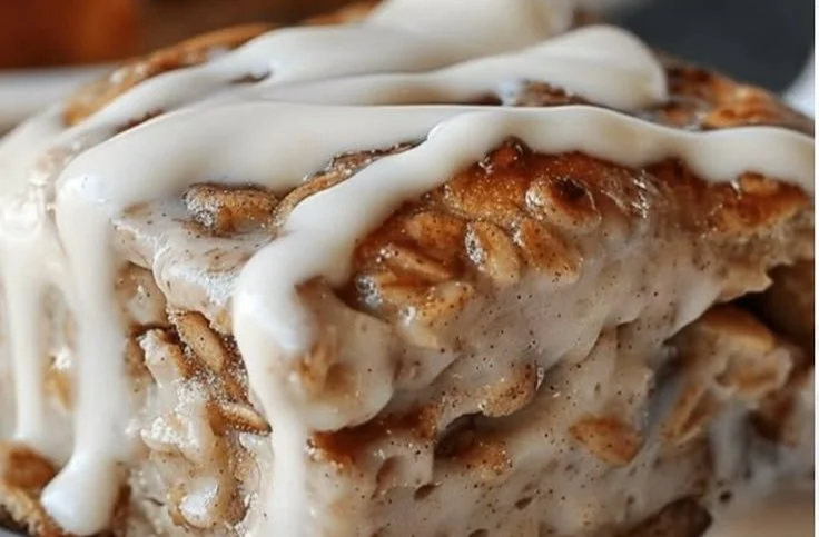 High-Protein Cinnamon Roll Baked Oatmeal