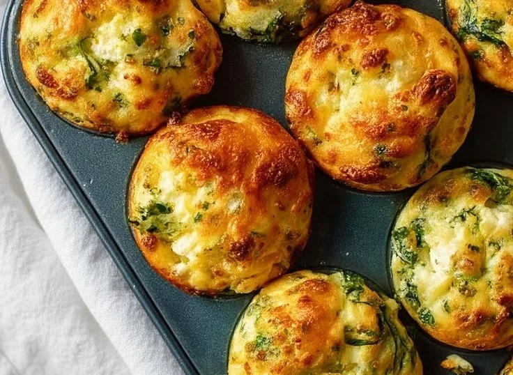 High Protein Cottage Cheese Breakfast Muffins