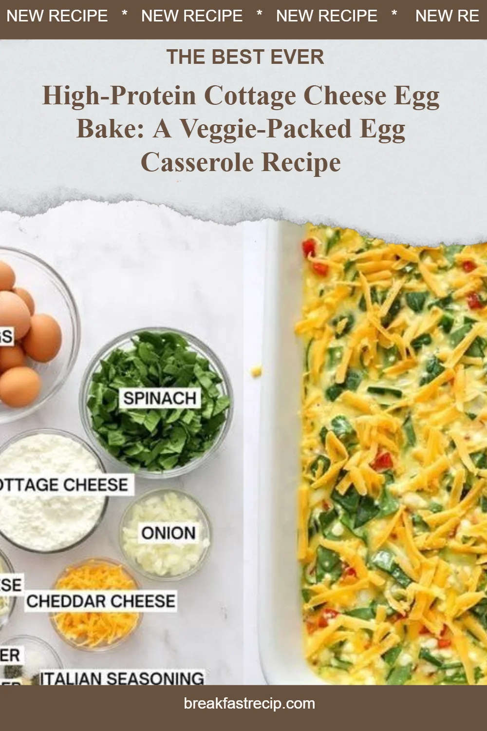 High-Protein Cottage Cheese Egg Bake