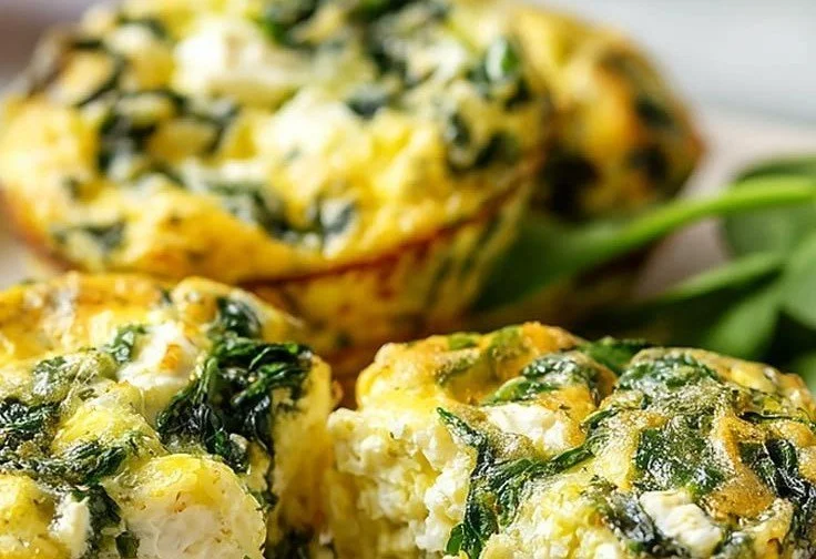 High protein cottage cheese egg bites served on a plate