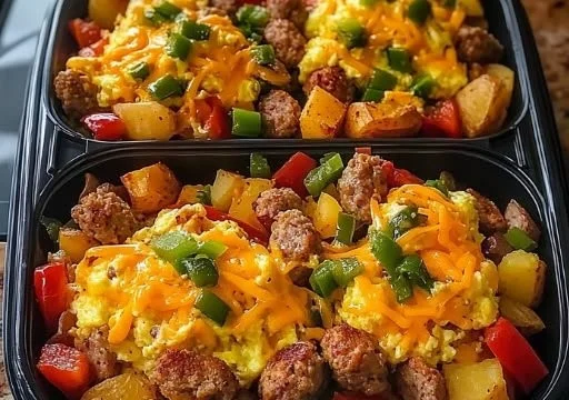 High Protein Freezer Friendly Breakfast Bowls