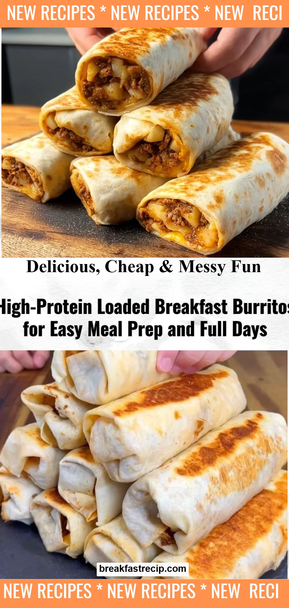 High-Protein Loaded Breakfast Burritos