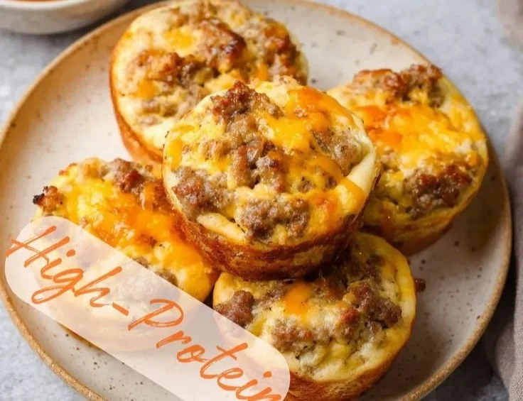 High Protein Sausage Pancake Muffins 6 High Protein Sausage Pancake Muffins