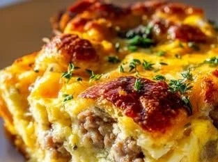 Keto Sausage Egg Breakfast Casserole