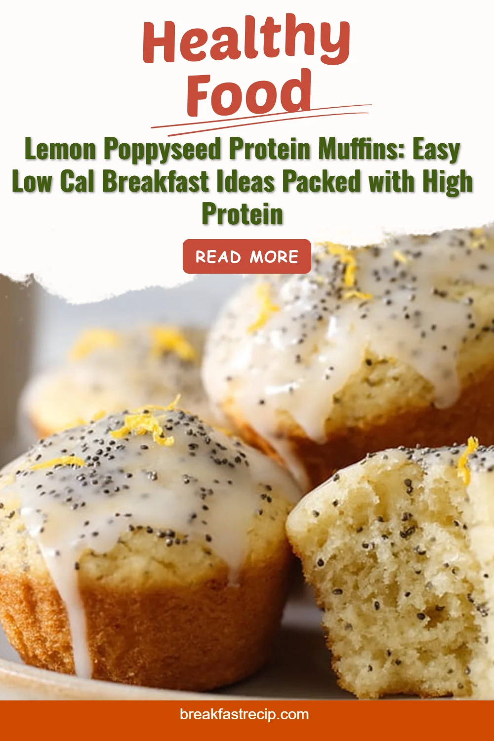 Lemon Poppyseed Protein Muffins