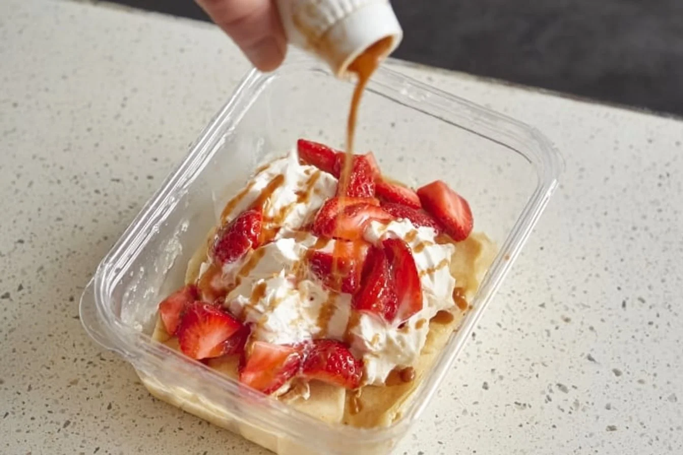 Protein Pancakes with Greek Yogurt and Strawberries