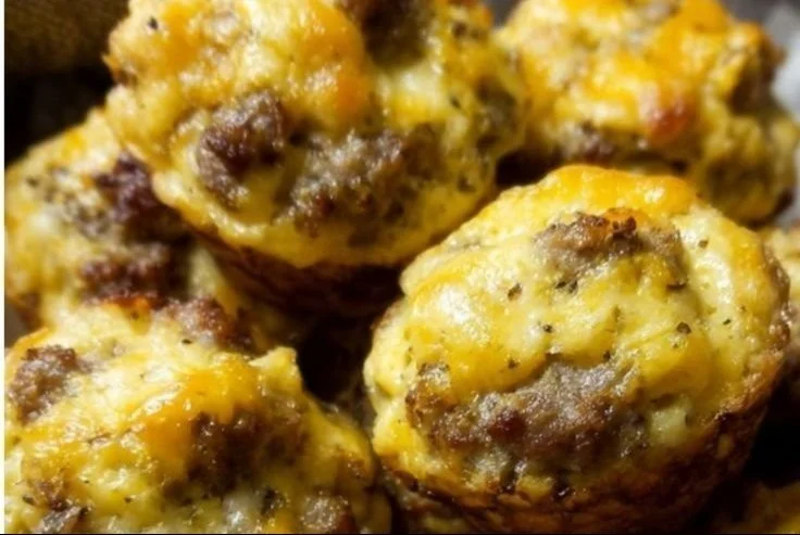 Delicious homemade Sausage Egg Cheese Bites served on a plate
