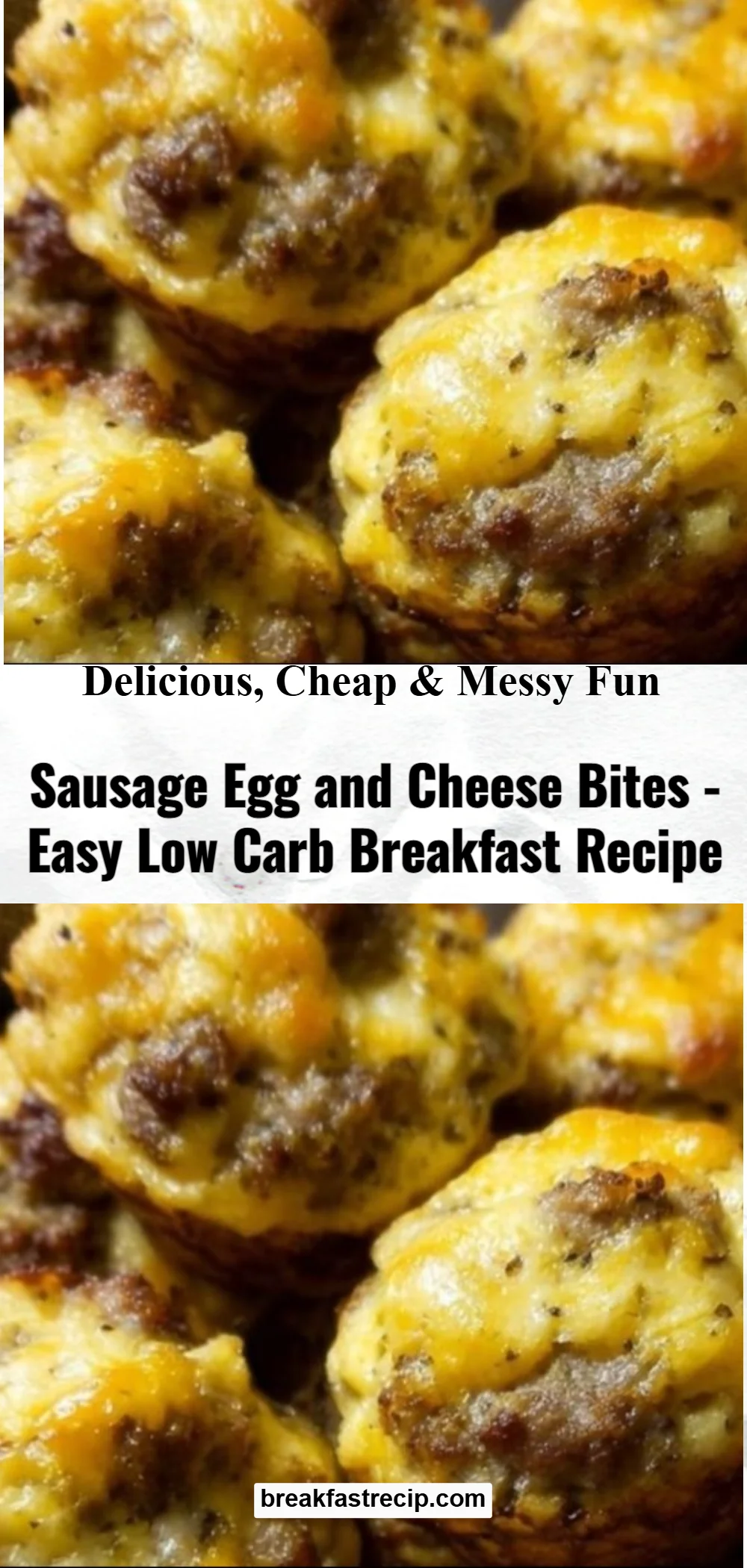 Sausage Egg and Cheese Bites
