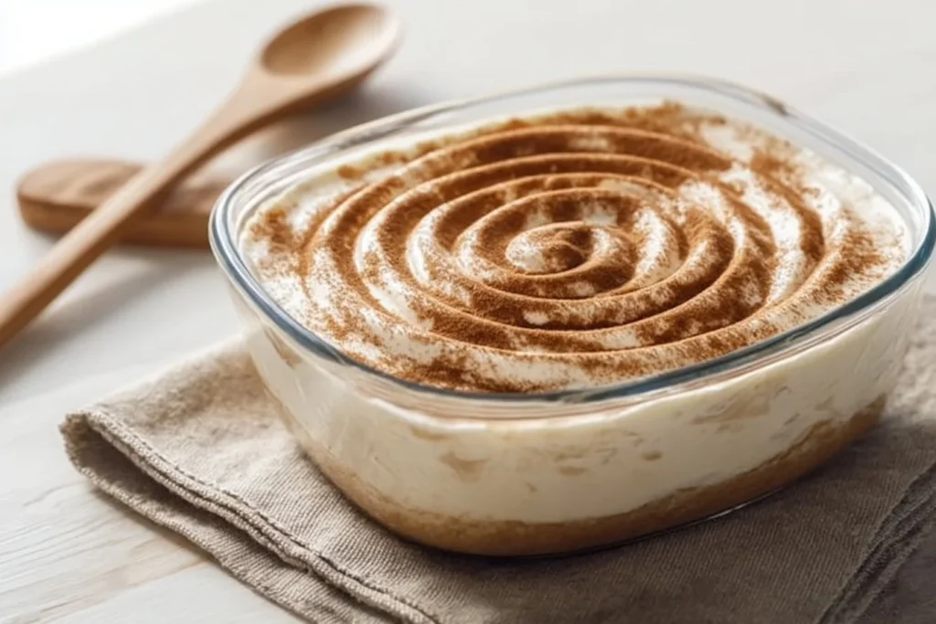 Delicious Snickerdoodle Cheesecake Yogurt Bowl topped with cinnamon and cookies.