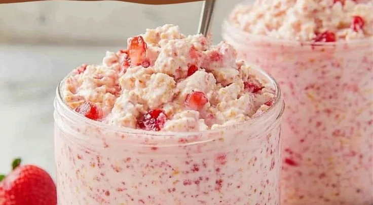 Strawberry Cheesecake Overnight Oats