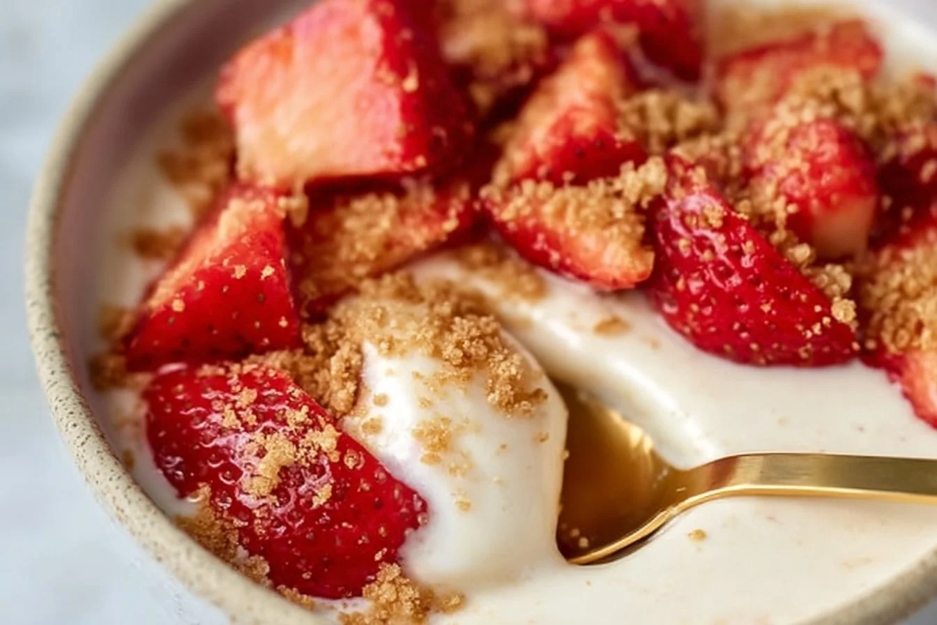 Strawberry Cheesecake Yogurt Bowl