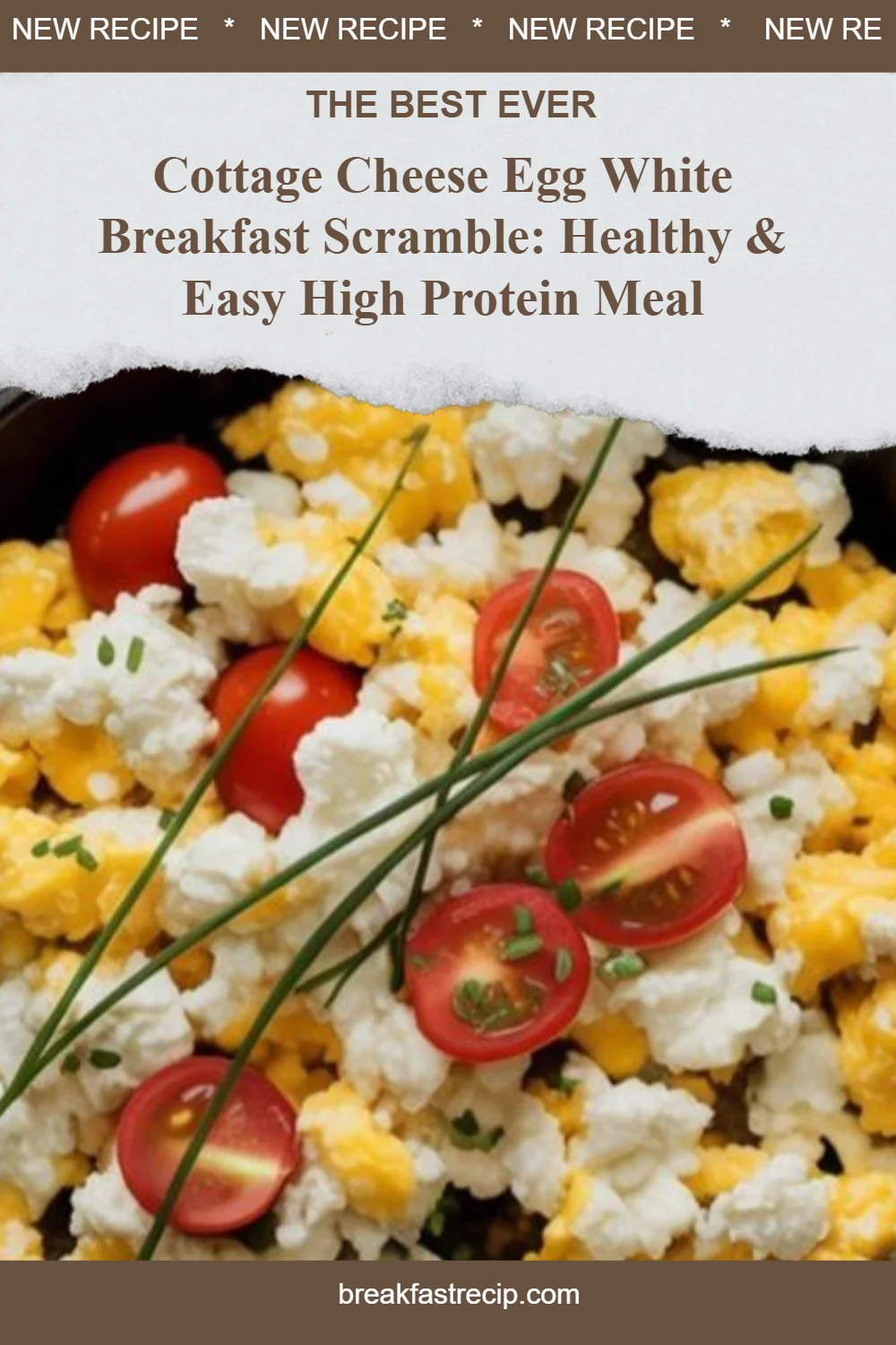 Cottage Cheese Egg White Breakfast Scramble