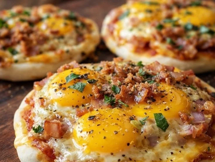 English Muffin Breakfast Pizza