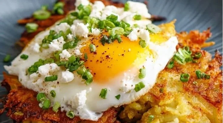 High Protein Breakfast with Hash Browns