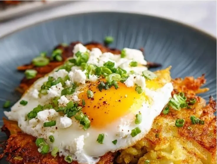 High Protein Breakfast with Hash Browns